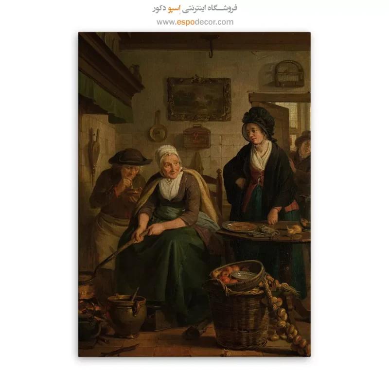 خرید تابلو بوم نقاشی طبیعت زمستانی
