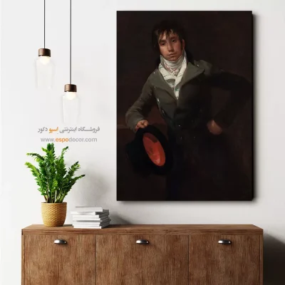 تابلو بوم نقاشی طبیعت آبی