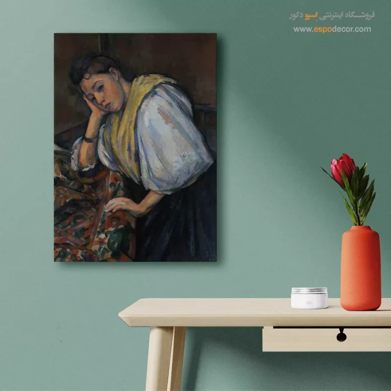 تابلو بوم نقاشی طبیعت برفی