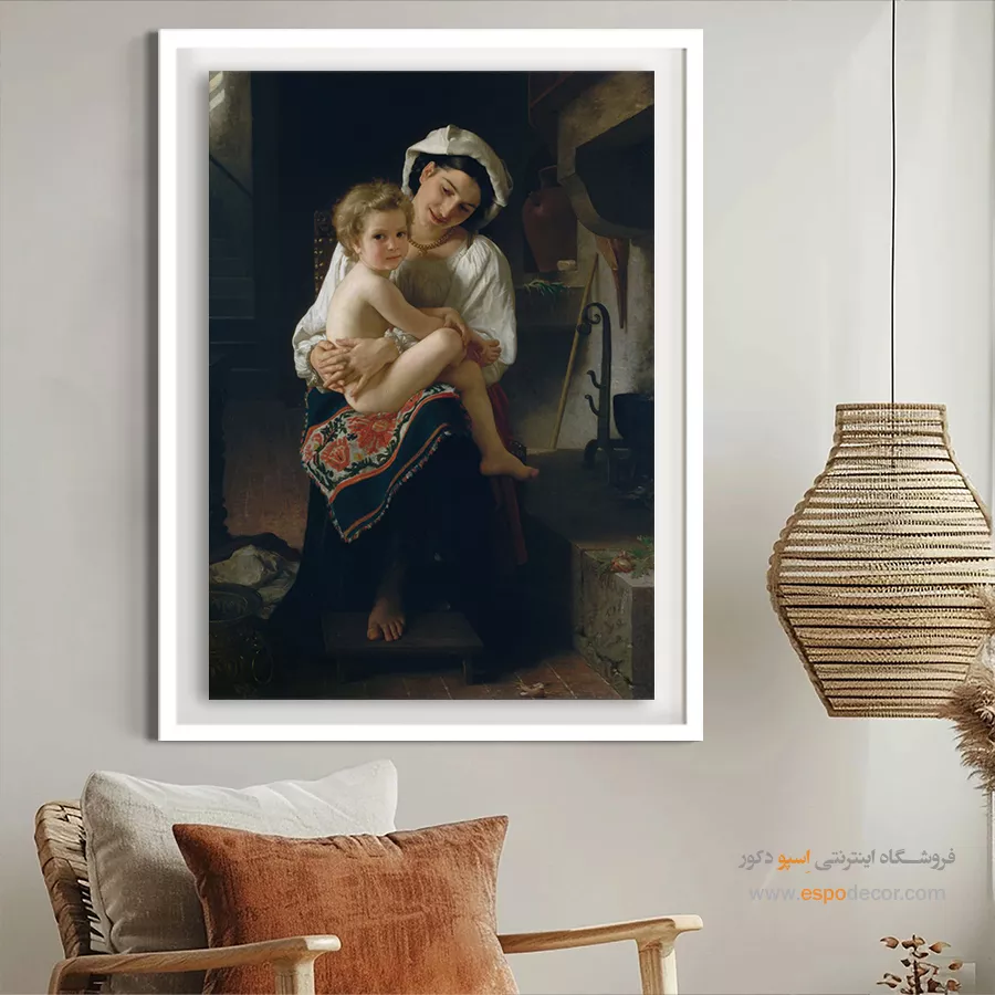 تابلو بوم نقاشی طبیعت مهآلود - تابلو نقاشی های معروف - اسپو دکور