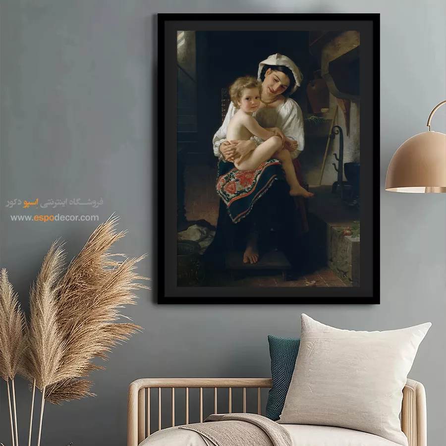 تابلو بوم نقاشی طبیعت مهآلود - تابلو نقاشی های معروف - اسپو دکور