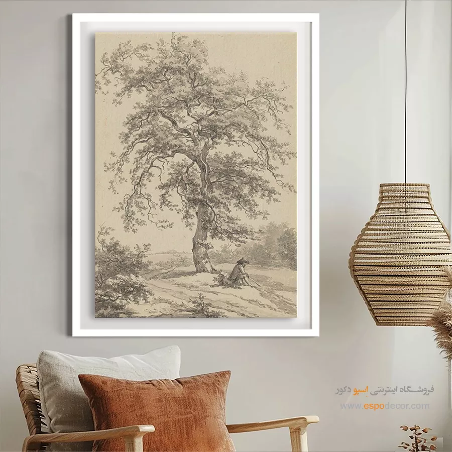 تابلو بوم نقاشی طبیعت اقیانوس - تابلو نقاشی های معروف - اسپو دکور