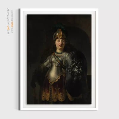 تابلو بوم نقاشی زن و گل - تابلو نقاشی های معروف - اسپو دکور