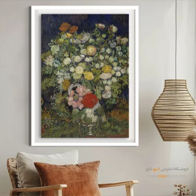 تابلو بوم نقاشی پرندگان و گلها - تابلو نقاشی های معروف - اسپو دکور