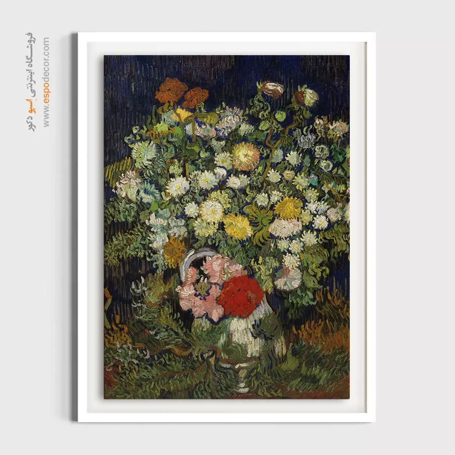 تابلو بوم نقاشی پرندگان و گلها - تابلو نقاشی های معروف - اسپو دکور