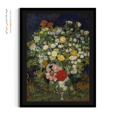 تابلو بوم نقاشی پرندگان و گلها - تابلو نقاشی های معروف - اسپو دکور