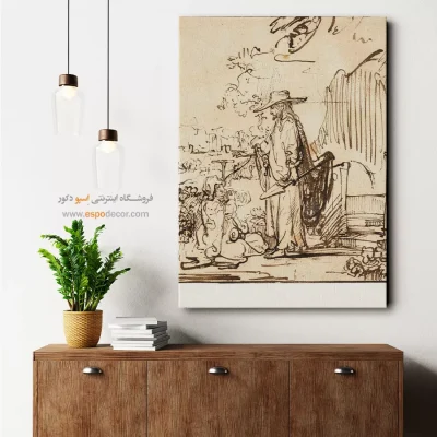 تابلو نقاشی های معروف - تابلو بوم نقاشی درختان پاییزی - اسپو دکور