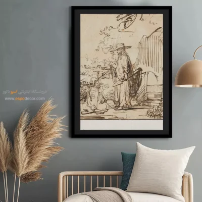 تابلو بوم نقاشی درختان پاییزی - تابلو نقاشی های معروف - اسپو دکور