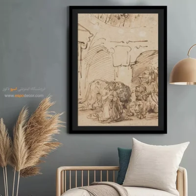 تابلو بوم نقاشی فرهنگ‌های باستانی - تابلو نقاشی های معروف - اسپو دکور