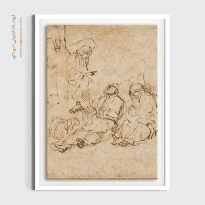 تابلو بوم نقاشی درختان سایه‌دار - تابلو نقاشی های معروف - اسپو دکور