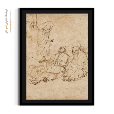 تابلو بوم نقاشی درختان سایه‌دار - تابلو نقاشی های معروف - اسپو دکور