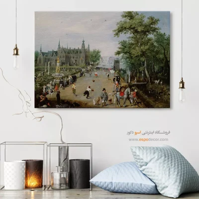 نقاشی سبک منظره شهری - تابلو نقاشی های معروف - اسپو دکور