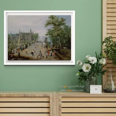 نقاشی سبک منظره شهری - تابلو نقاشی های معروف - اسپو دکور