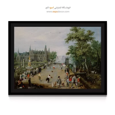 نقاشی سبک منظره شهری - تابلو نقاشی های معروف - اسپو دکور