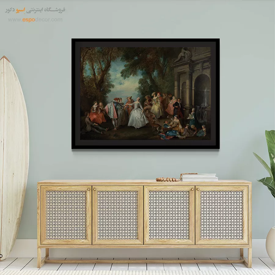 نقاشی سبک خطوط ساده - تابلو نقاشی های معروف - اسپو دکور