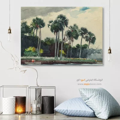 تابلو نقاشی های معروف - خرید تابلو نقاشی قدیمی مدیترانه‌ای - اسپو دکور