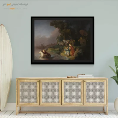 خرید تابلو نقاشی قدیمی قلم‌گیری - تابلو نقاشی های معروف - اسپو دکور