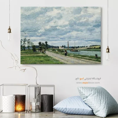 تابلو نقاشی های معروف - خرید تابلو نقاشی قدیمی منظره کوهستانی - اسپو دکور