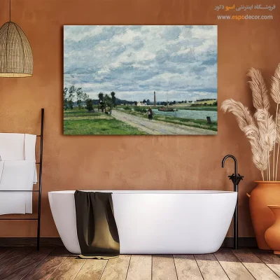 تابلو نقاشی های معروف - خرید تابلو نقاشی قدیمی منظره کوهستانی - اسپو دکور