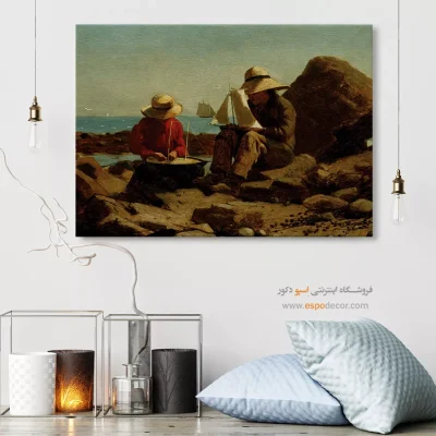 تابلو نقاشی های معروف - خرید تابلو نقاشی قدیمی مناظر شب - اسپو دکور