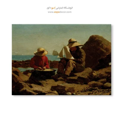 خرید تابلو نقاشی قدیمی مناظر شب