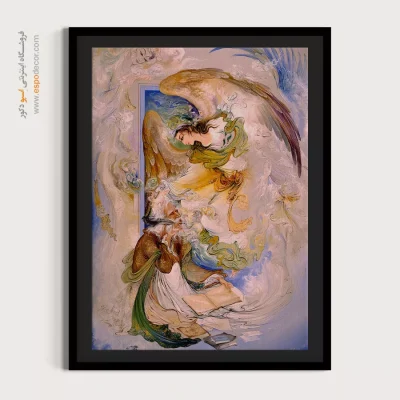 تابلو الهه شعر و موسیقی استاد فرشچیان - الهه شعر و موسیقی – تابلو نقاشی های استاد فرشچیان - اسپو دکور