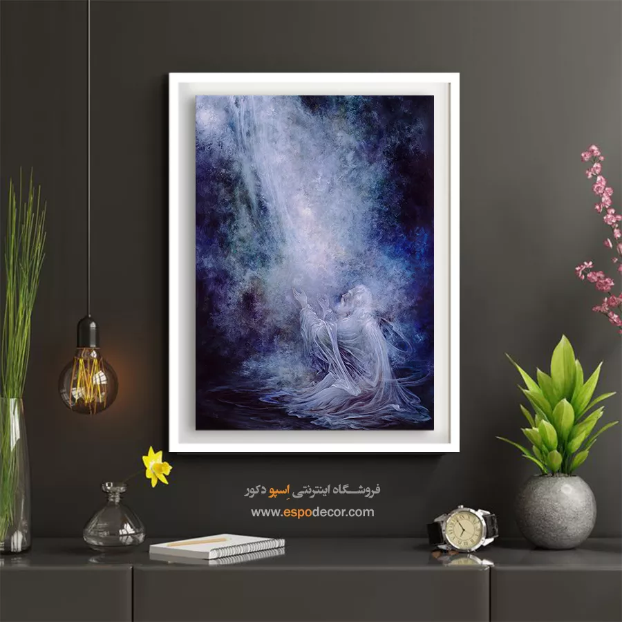 تابلو عبادت استاد فرشچیان - عبادت – تابلو نقاشی های استاد فرشچیان - اسپو دکور