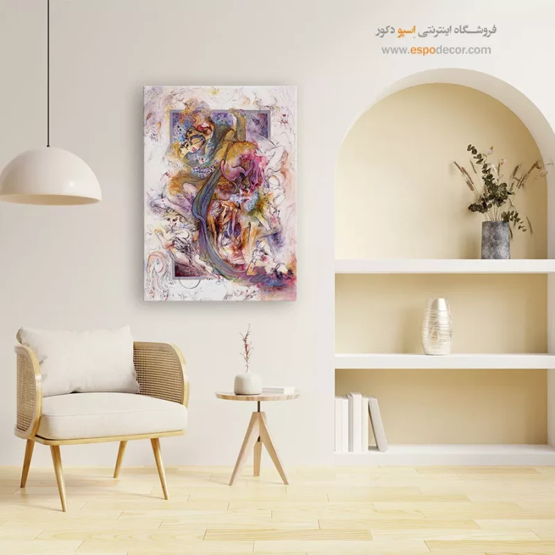 تابلو وحشیانه توسط قدرت اثر استاد فرشچیان,خرید تابلو