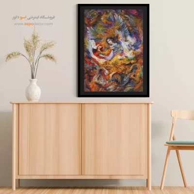 تابلو رهایی استاد فرشچیان - رهایی – تابلو نقاشی های استاد فرشچیان - اسپو دکور