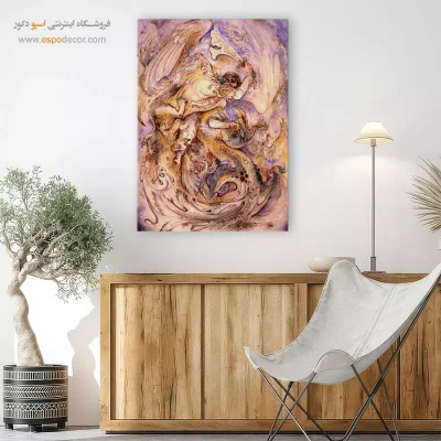 تابلو بوم رستگاری اثر استاد فرشچیان,خرید تابلو