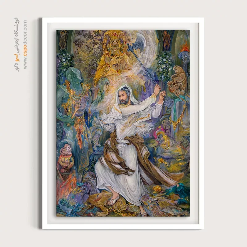 بوم کنواس ابراهیم اثر استاد فرشچیان