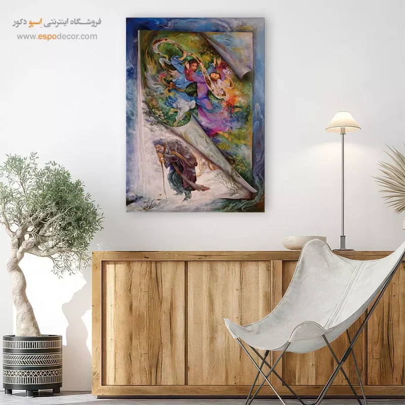 بوم کنواس تقویم زندگی,خرید تابلو
