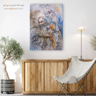 تابلو بوم کتاب مقدس اثر استاد فرشچیان,تابلو