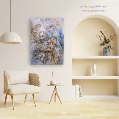 تابلو بوم کتاب مقدس اثر استاد فرشچیان,تابلو