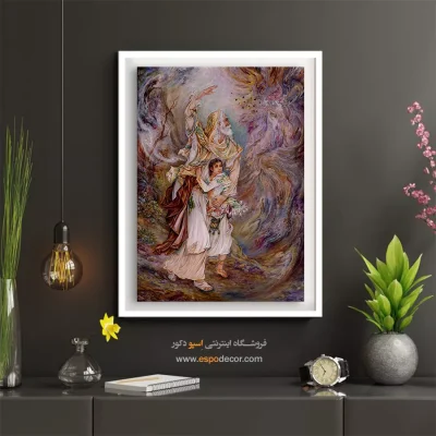 تابلو سخت ترین آزمون حضرت ابراهیم - سخت ترین آزمون حضرت ابراهیم – تابلو نقاشی های استاد فرشچیان - اسپو دکور