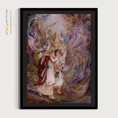 تابلو سخت ترین آزمون حضرت ابراهیم - سخت ترین آزمون حضرت ابراهیم – تابلو نقاشی های استاد فرشچیان - اسپو دکور