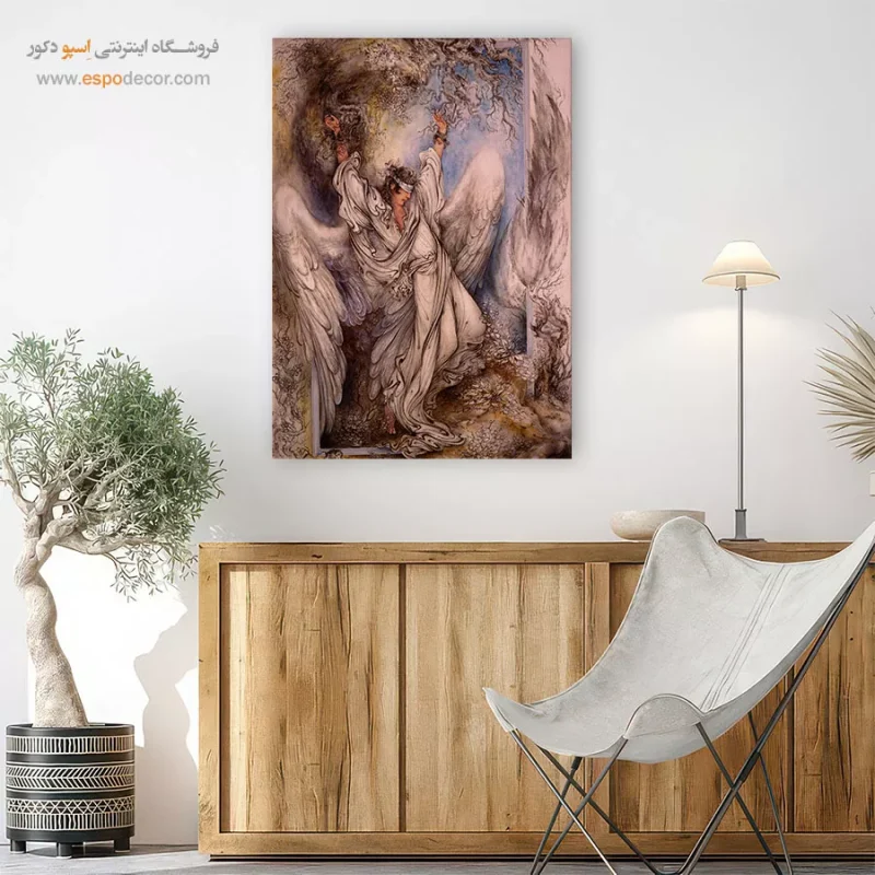 تابلو بوم بی گناهی اثر استاد فرشچیان,تابلو