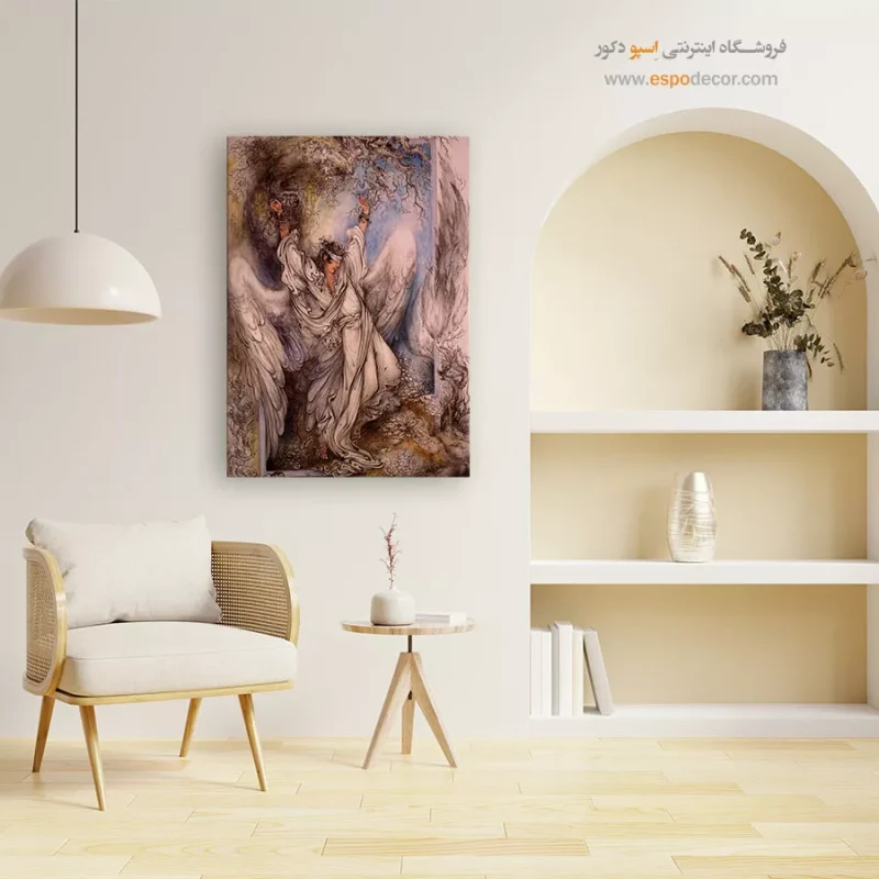 تابلو بوم بی گناهی اثر استاد فرشچیان,تابلو
