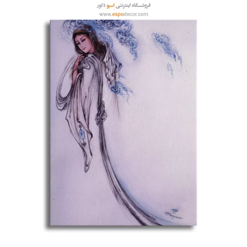 بوم کنواس مخلوق توهم اثر استاد فرشچیان,تابلو