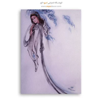 بوم کنواس مخلوق توهم اثر استاد فرشچیان,تابلو
