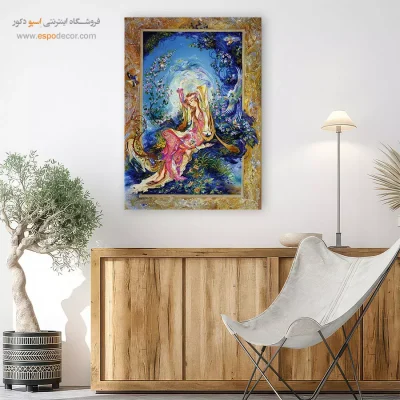 تابلو بوم طلوع نفس زندگی اثر استاد فرشچیان,تابلو