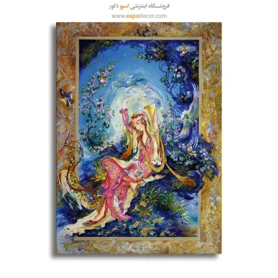 تابلو بوم طلوع نفس زندگی اثر استاد فرشچیان,تابلو