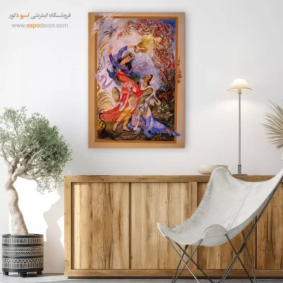 تابلو بوم طلسم های بهار اثر استاد فرشچیان,تابلو
