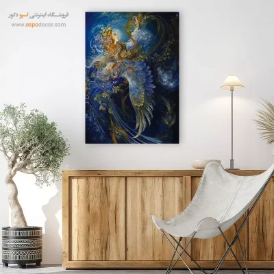 بوم کنواس زیبایی نشان,خرید تابلو