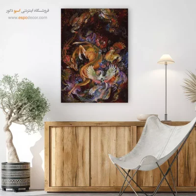 بوم کنواس چشمه هوا,تابلو