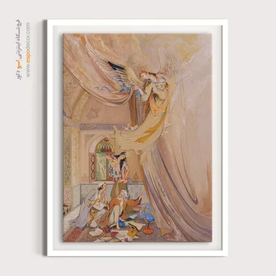 تابلو رازهای ابدی که هیچ کدام از ما نمی دانیم استاد فرشچیان - رازهای ابدی که هیچ کدام از ما نمی دانیم – تابلو نقاشی های استاد فرشچیان - اسپو دکور