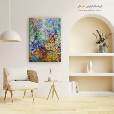 تابلو بوم نیایش اثر استاد فرشچیان,خرید تابلو