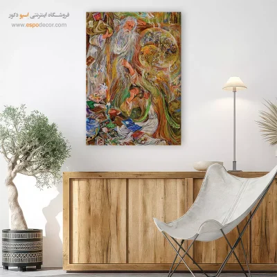 تابلو در جستجوی معنا استاد فرشچیان - در جستجوی معنا – تابلو نقاشی های استاد فرشچیان - اسپو دکور