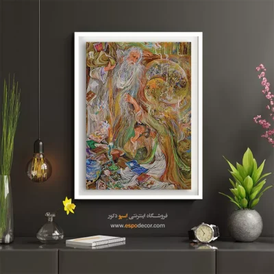 تابلو در جستجوی معنا استاد فرشچیان - در جستجوی معنا – تابلو نقاشی های استاد فرشچیان - اسپو دکور