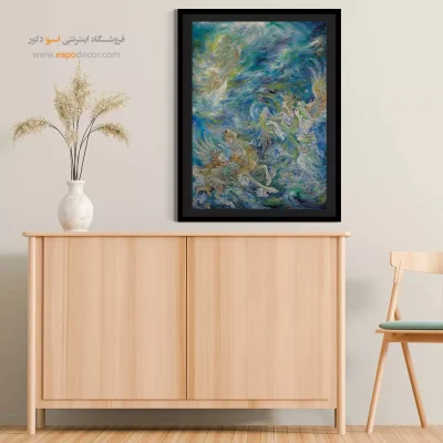 تابلو آسمان چهارم (معراج) استاد فرشچیان - آسمان چهارم (معراج) – تابلو نقاشی های استاد فرشچیان - اسپو دکور